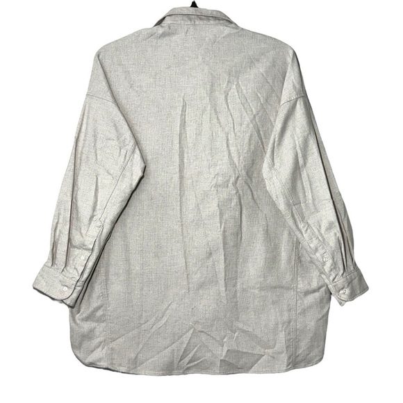 NWT Frank & Eileen Oversized McLoghlin Shirt Jacket Shacket in Natural size S - Picture 14 of 16